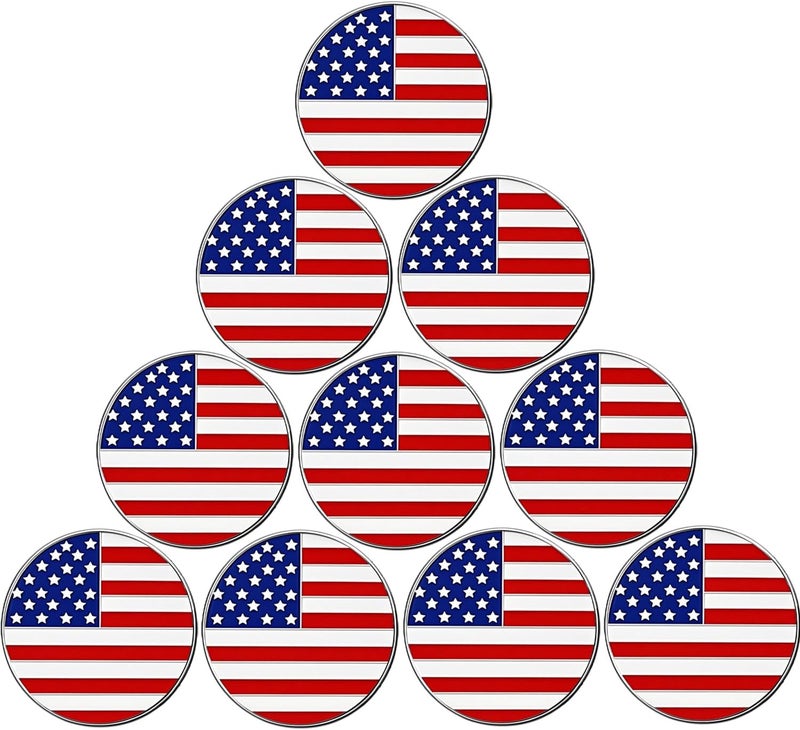 Adhere Golf Ball Markers Personlized Logo Enamel with A Strong Magnetic Hat Clips A Premium Golf Gifts for Golfer - Image 1